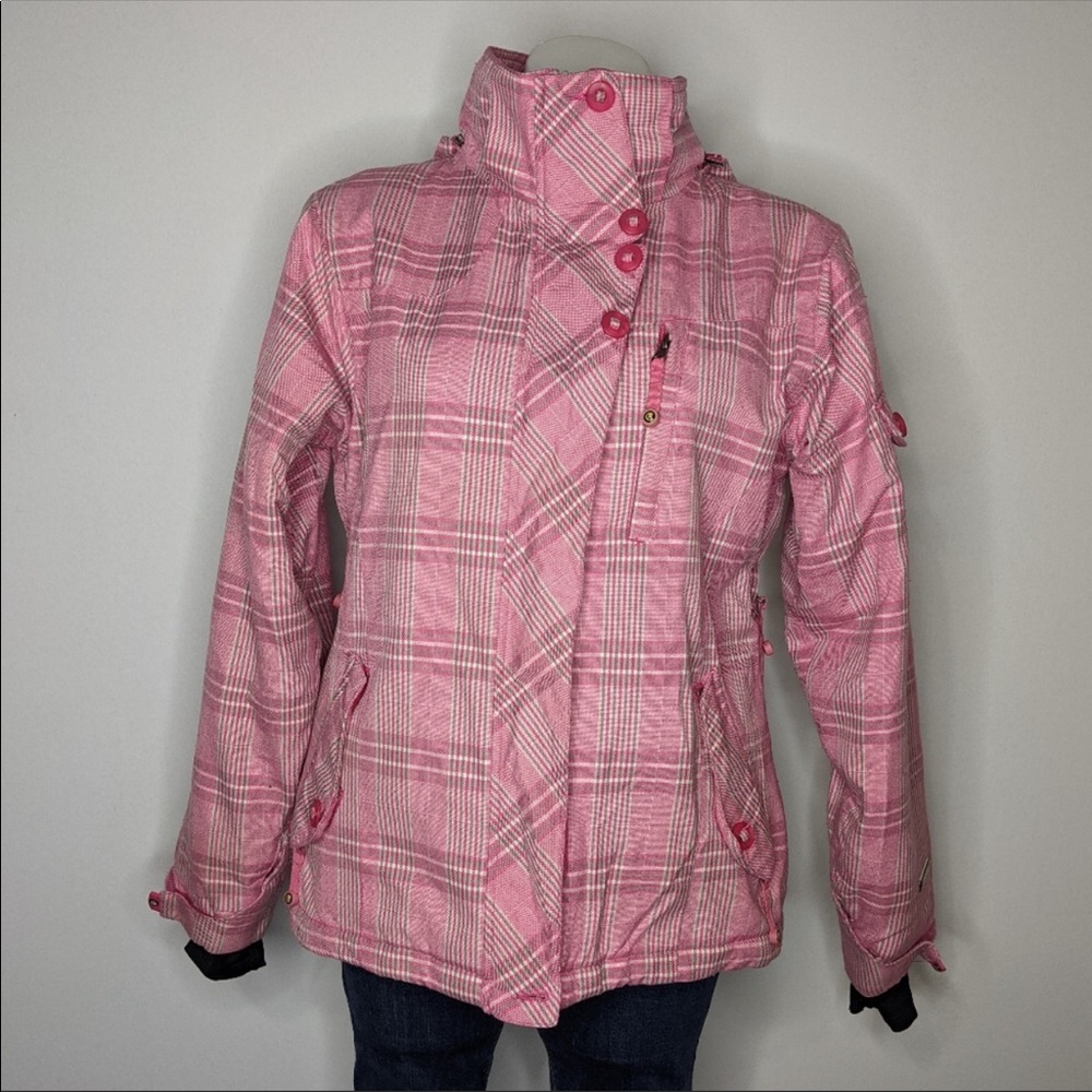 LIQUID pink ski snowboard jacket coat L